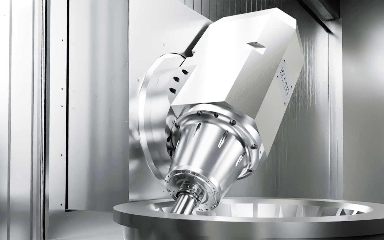 B-Achse (Schwenkkopf-Spindel)